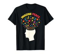 Imagine Peace Colorful Mind Explosion Camiseta