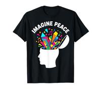 Imagine Peace Colorful Mind Explosion Camiseta