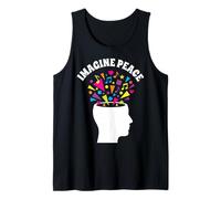 Imagine Peace Colorful Mind Explosion Camiseta sin Mangas