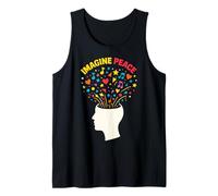Imagine Peace Colorful Mind Explosion Camiseta sin Mangas