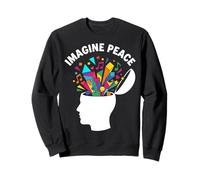 Imagine Peace Colorful Mind Explosion Sudadera