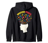 Imagine Peace Colorful Mind Explosion Sudadera con Capucha