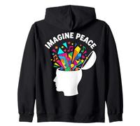 Imagine Peace Colorful Mind Explosion Sudadera con Capucha