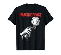 Imagine Peace Earth Spray Can Artwork Camiseta