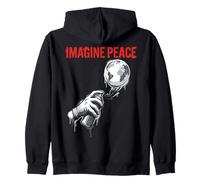 Imagine Peace Earth Spray Can Artwork Sudadera con Capucha