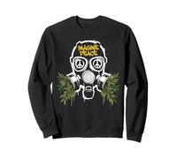 Imagine Peace Gas Mask Olive Branches Sudadera