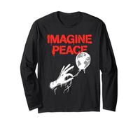 Imagine Peace Globe Hand Earth Balloon Manga Larga
