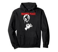 Imagine Peace Globe Hand Earth Balloon Sudadera con Capucha
