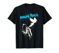 Imagine Peace Spray Paint Dove Urban Art Style Camiseta
