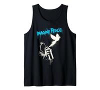 Imagine Peace Spray Paint Dove Urban Art Style Camiseta sin Mangas