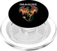 Imagine Ser Un Dragón Respirando Fuego Alas Mágicas Niños Hombres PopSockets PopGrip para MagSafe