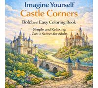 Imagine Yourself: Castle Corners Bold and Easy Coloring Book: Simple and Relaxing Castle Scenes for Adults (Imagine Yourself Coloring Series)