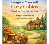 Imagine Yourself Cozy Cabins Bold and Easy Coloring Book: Simple and Relaxing Cozy Cabin Scenes for Adults (Imagine Yourself Coloring Series)