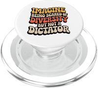 Imagínese Tener Miedo de la Diversidad, Cita de la Unidad antidictador PopSockets PopGrip para MagSafe