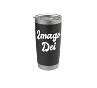 Imago Dei Imagen De Dios Creación Escritura Génesis Teología Vaso térmico de acero inoxidable de doble pared
