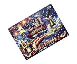 Imán 250 Cumpleaños Americanos Decoración Estatua Patriótica