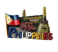 Imán 3D de Filipinas para nevera, decoración del hogar y la cocina, adhesivo magnético para nevera Filipinas