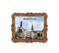 Imán 3D de Vitoria-Gasteiz para nevera de España vasca, recuerdo de viaje, decoración de nevera, calcomanía magnética para manualidades