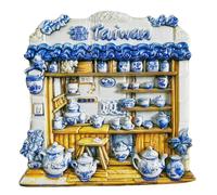 Imán 3D para decoración de nevera con recuerdos de viaje de Taiwán China
