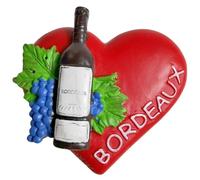 Imán 3D para decoración de nevera, diseño de Burdeos, recuerdos de viaje