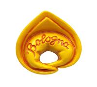 Imán 3D para frigorífico vintage Tortelino con bandera de Italia, imán para nevera, decoración de sombrero Bolonia para pizarra magnética, hogar y cocina, oficina
