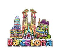 Imán 3D para nevera con diseño de Barcelona España, regalo de recuerdo de viaje, colección de imanes para nevera