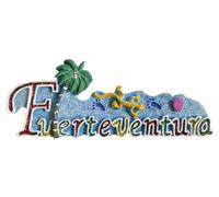 Imán 3D para nevera con diseño de isla de Fuerteventura
