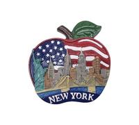 Imán 3D para nevera de Nueva York, Estados Unidos, recuerdo nacional, regalo especial de viaje, hecho a mano, resina, artesanía, decoración del hogar y la cocina, recuerdo turístico, regalo de viaje