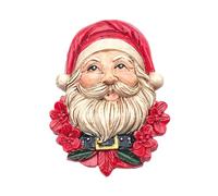 Imán 3D para nevera de Papá Noel, imán decorativo navideño, perfecto para la cocina, pizarra magnética u oficina, idea de regalo y decoración navideña (MOD 3)