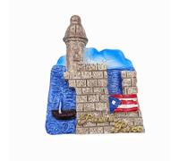 Imán 3D para nevera de Puerto Rico, regalo de recuerdo, hecho a mano, de resina, imán para nevera de Puerto Rico, colección de decoración para el hogar y la cocina