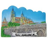 Imán 3D para nevera de Salamanca, España, recuerdo de viaje, decoración de refrigerador, decoración de refrigerador, pintado a mano, resina artesanal