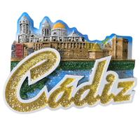 Imán 3D para nevera, diseño de recuerdos de viaje de Cadiz España