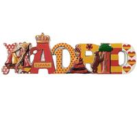 Imán 3D para nevera Madrid, España, recuerdo de viaje, regalo, decoración hogar cocina, calcomanía magnética, colección nevera