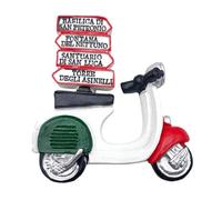 Imán 3D para Nevera Vintage Bandera Italia, imán Nevera, decoración Scooter Coche Bolonia para Pizarra magnética, casa y Cocina, Oficina