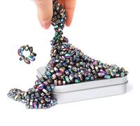 Imán 510 Piezas, Imanes Potentes,Coloridos Imanes de Nevera para el Hogar,Juego Piedras Imanes, Juego de Guerra Magnetico para Acampar,Familiares y Amigos Fiesta