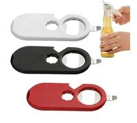 Imán abrebotellas, manual ergonómico multifuncional de acero inoxidable, abrebotellas de cerveza, para viajes, hogar, camping, picnic, barbacoa