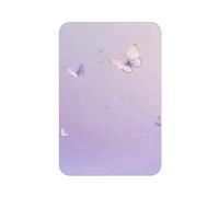 Imán acrílico para nevera con diseño de mariposa de hoja morada, impresión completa, imanes rectangulares para nevera, pizarra blanca, decoración de oficina, taquilla, también para coche