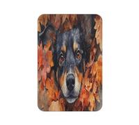 Imán acrílico para nevera, diseño de hoja de arce Doghead, imanes rectangulares para nevera, pizarra blanca, decoración de oficina, taquilla, también para coche