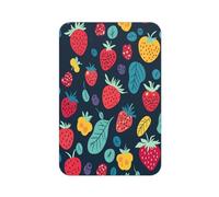 Imán acrílico para nevera, diseño de hoja de fresa, impresión completa, imanes rectangulares para nevera, pizarra blanca, decoración de oficina, taquilla, también para coche