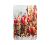 Imán acrílico para nevera, manzanas de frutas, hojas de arce, impresión completa, rectangular, para pizarra, decoración de oficina, taquilla, también para coche