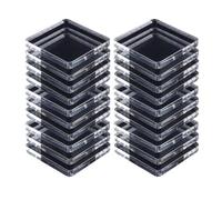 Imán acrílico | Transparente 5x5 cm 20 Unidades Adhesivas | Cuadrado magnético frigorífico | Baldosas magnéticas para hogar Cocina Colegio Aula Oficina residencia cafetería Empleo
