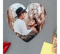 Imán Corazón Grande Personalizado con tu Foto - 20 cm - Crea un Imán de Nevera con la Foto de tu Enamorado - Material Flexible - Sin cantidad mínima