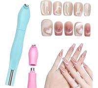 Imán de corazón para esmalte de gel de ojo de gato, bolígrafo magnético 3 en 1 con forma de corazón con forma de línea redonda, herramienta magnética de arte de uñas, desmontable y fácil de operar