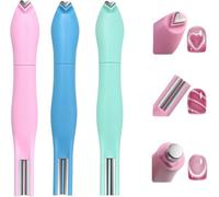 Imán de corazón para esmalte de gel de ojo de gato, bolígrafo magnético 3 en 1 con forma de corazón con forma de línea redonda, herramienta magnética de arte de uñas, desmontable y fácil de operar