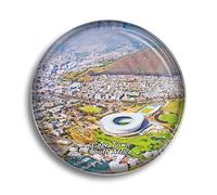 Imán de cristal para nevera, diseño de Ciudad del Cabo de Sudáfrica, ideal como recuerdo de nevera, decoración para pizarra, oficina, hogar, regalo