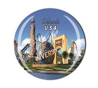 Imán de cristal para nevera, diseño de Orlando en 3D, para viajes turísticos, colección de recuerdos, regalo de Orlando, imán magnético para decoración del hogar