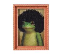 Imán De De Rana Divertida | Decoración De Hogar Pequeña De Madera Y Graciosa | Imán Rana Estilo Retro,para Amigos, Oficinas, Cocina, Navidad, Cumpleaños, Halloween