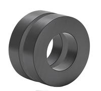 Imán de dona de anillo de cerámica de grado 8 para manualidades, OD 60 mm x ID 32 mm x 15 mm, imán de anillo de ferrita con orificio para pasatiempos, proyectos científicos,bricolaje (2 unidades)