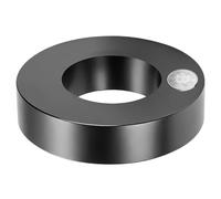 Imán de ferrita grande, diámetro de 120 x 60 x 20 mm, anillo de ferrita con agujero, anillo magnético resistente, anillo magnético con agujero para industria, bricolaje, manualidades, proyectos de