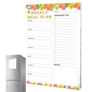 Imán de lista de compras para, planificador de comidas semanal Bloc de